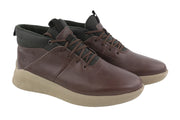 TIMBERLAND A44XB Men Shoes EU40/41 Brown Leather Lace Up Almond Toe Ankle