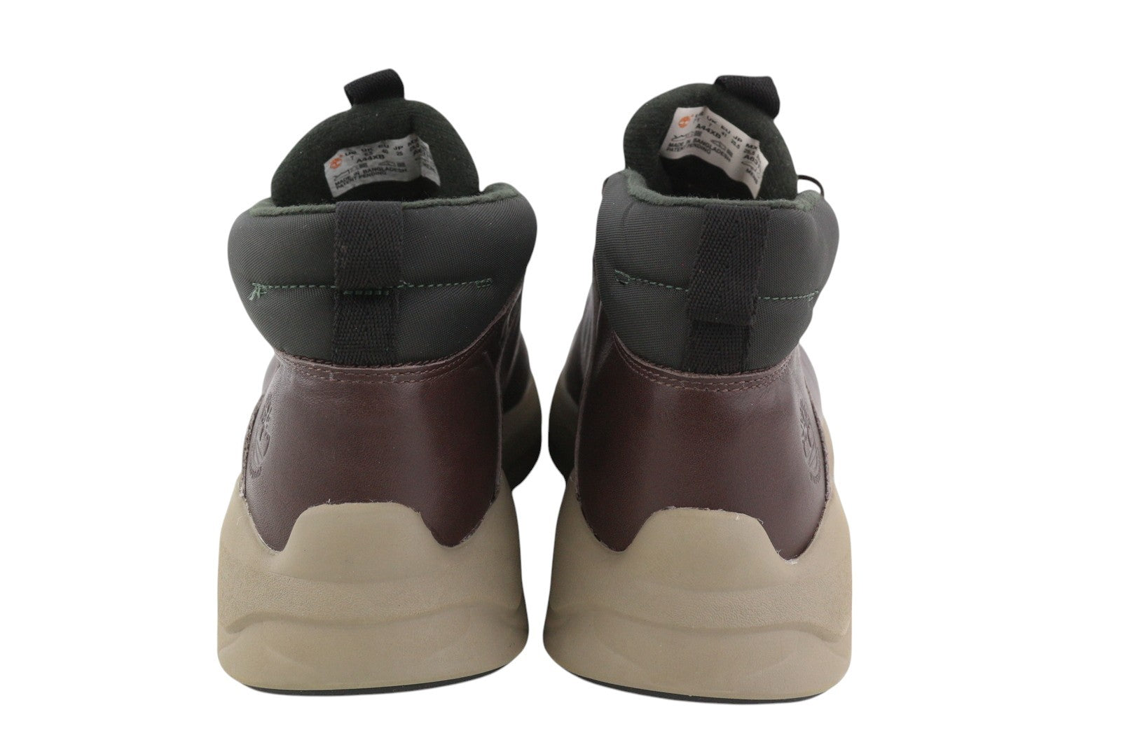 TIMBERLAND A44XB Men Shoes EU40/41 Brown Leather Lace Up Almond Toe Ankle