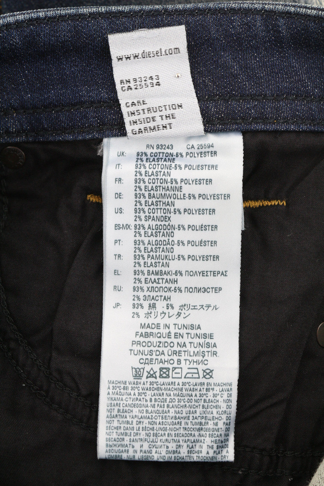 DIESEL Thommer-T 087AI Men Jeans W27 Jogg Sweat Stretch Distress Ripped Washed