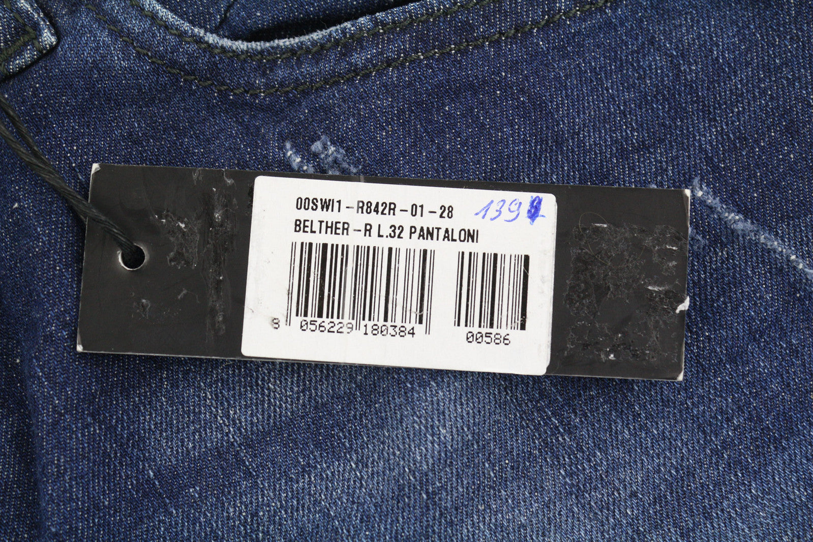 DIESEL Belther-R R842R Men Jeans W28/L32 Regular Slim Tapered Stretch Washed