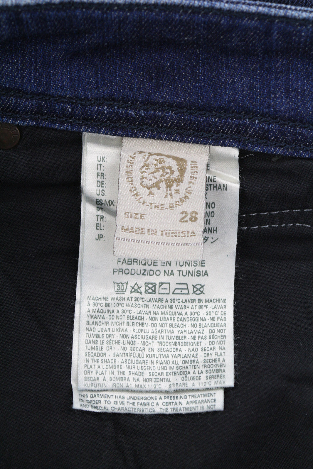 DIESEL Belther-R R842R Men Jeans W28/L32 Regular Slim Tapered Stretch Washed