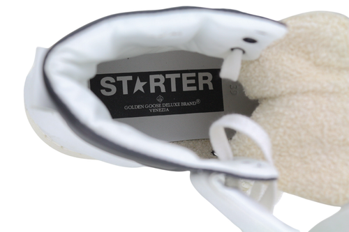 GOLDEN GOOSE Men Sneakers EU39 UK5 White Leather Ankle Top 102A4 Unisex Women