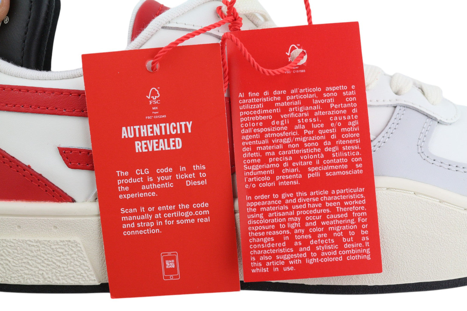 DIESEL S-Ukiyo Low Men Sneakers EU42 Light Cow Leather Lace Up RRP€195 Trainers