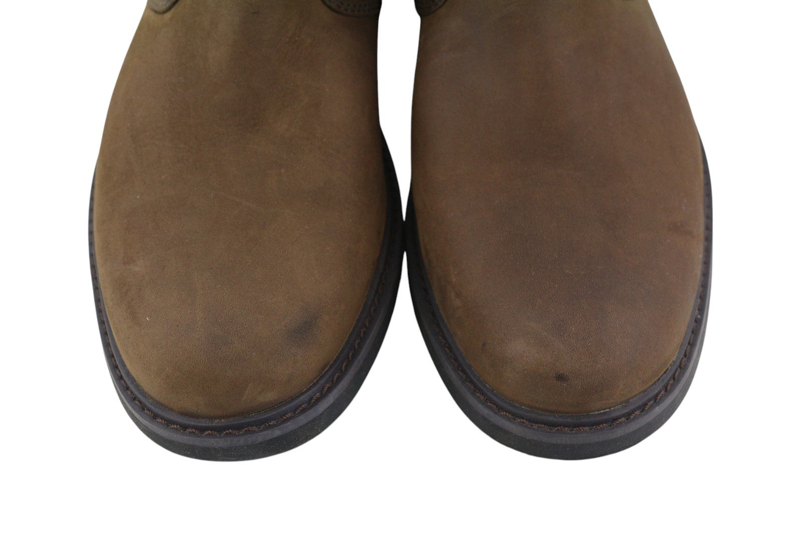 TIMBERLAND 5552R Men Boots EU41 EU40 Brown Leather Ankle Top Almond Toe Aged