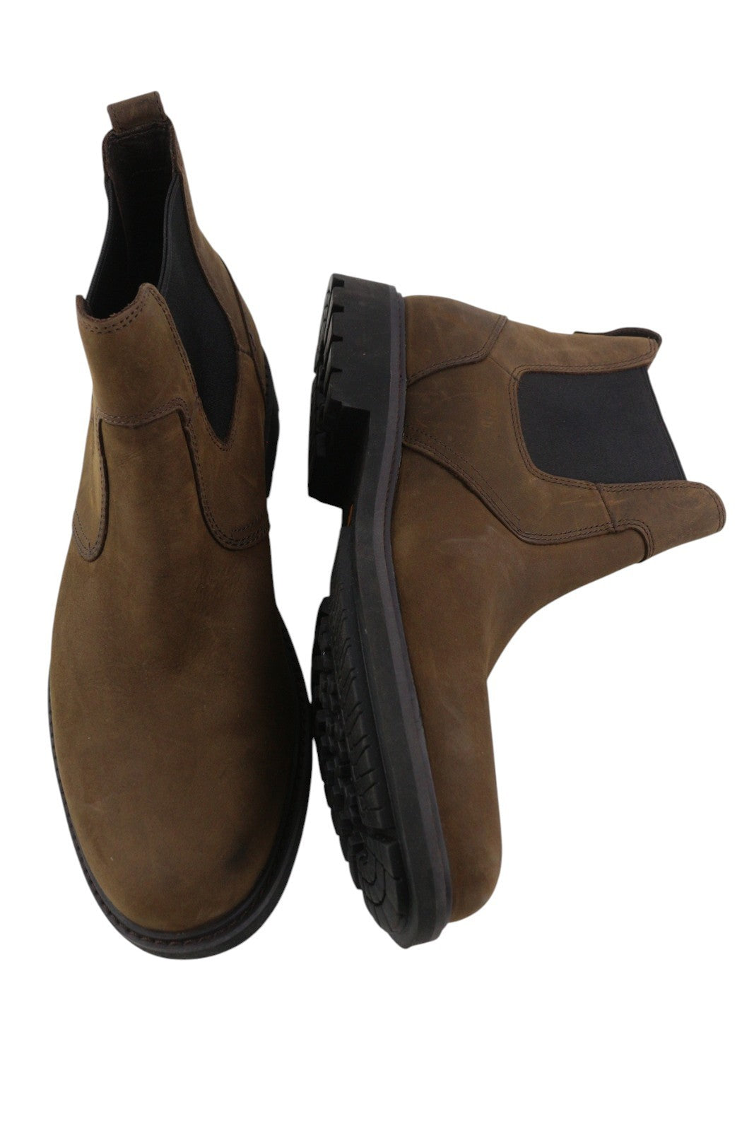 TIMBERLAND 5552R Men Boots EU41 EU40 Brown Leather Ankle Top Almond Toe Aged