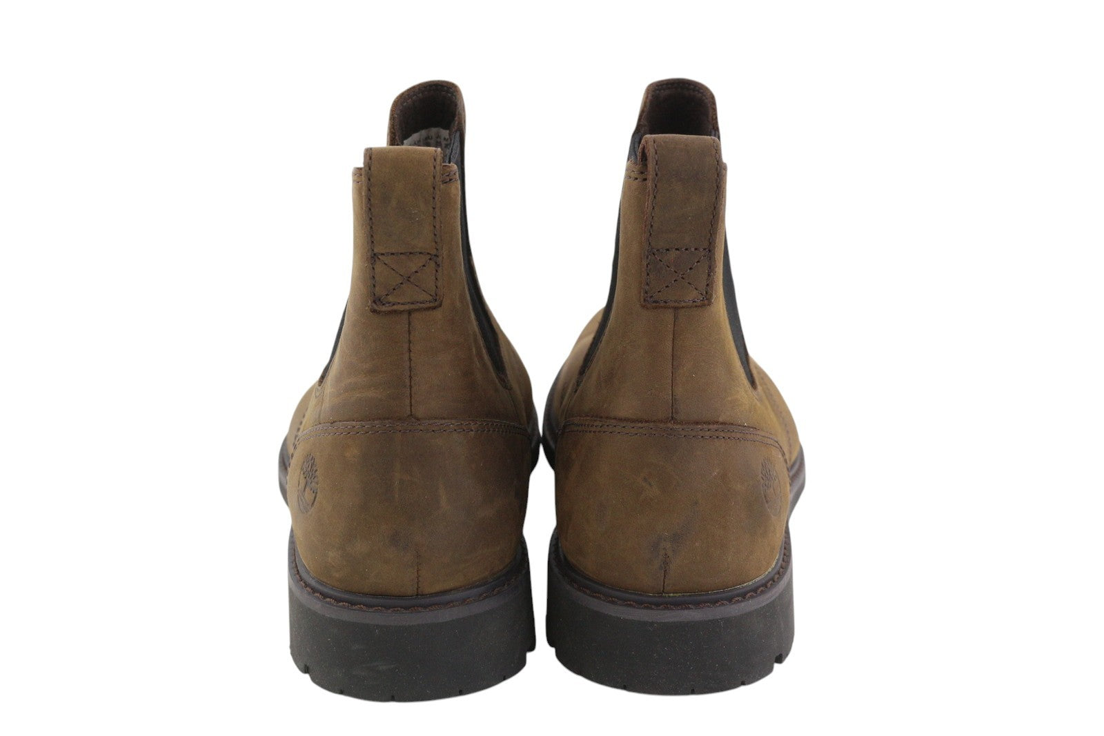 TIMBERLAND 5552R Men Boots EU41 EU40 Brown Leather Ankle Top Almond Toe Aged