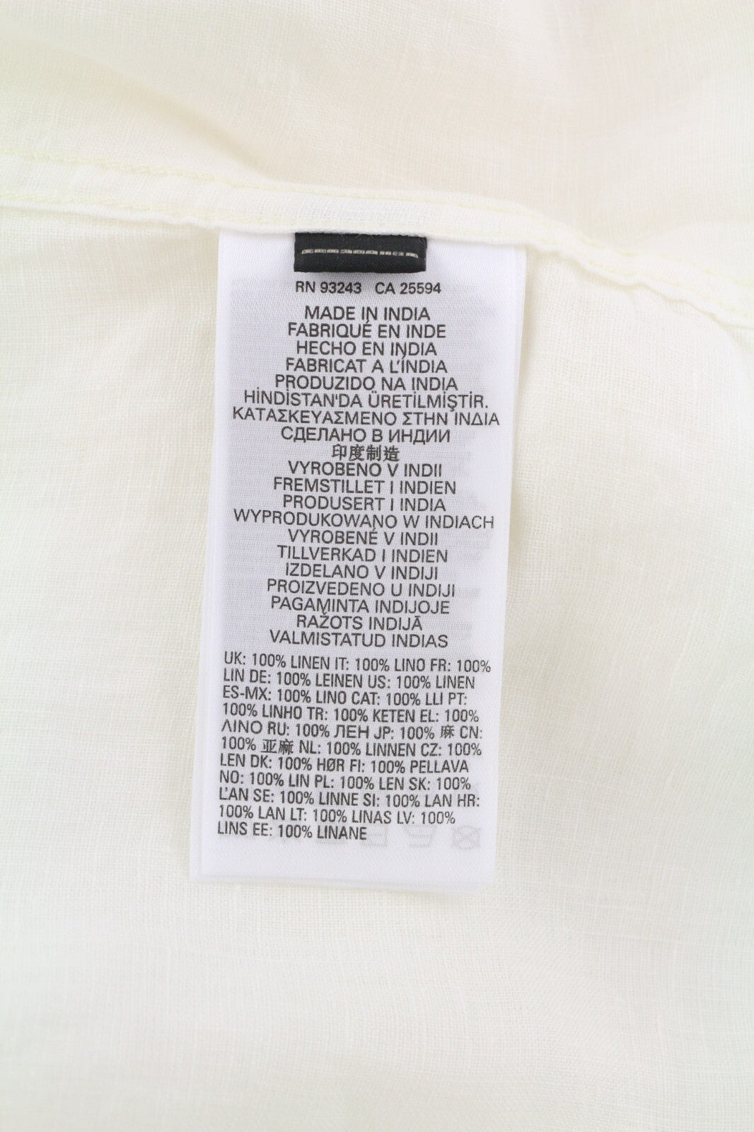 DIESEL S-East-Long-Lin Men Shirt XL Western Linen Buttoned Spread Neck RRP€175