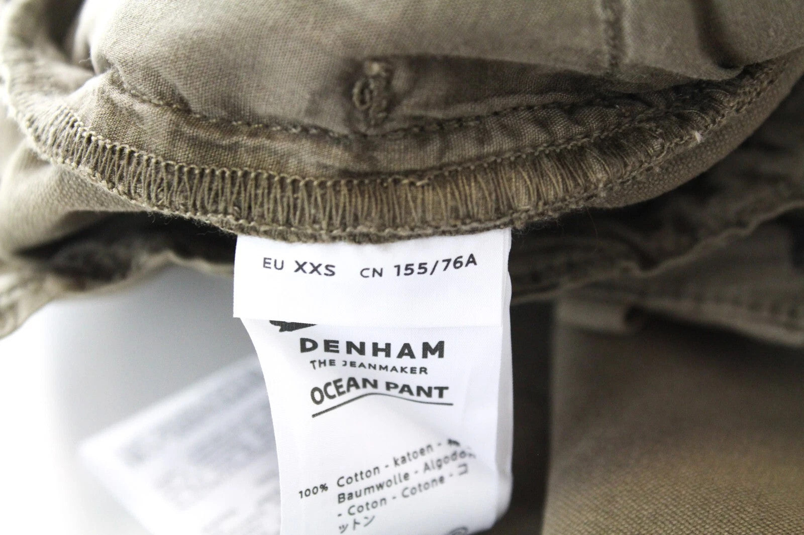 DENHAM Ocean Cargo Pants Women 2XS Brown Cotton Casual Style Trousers