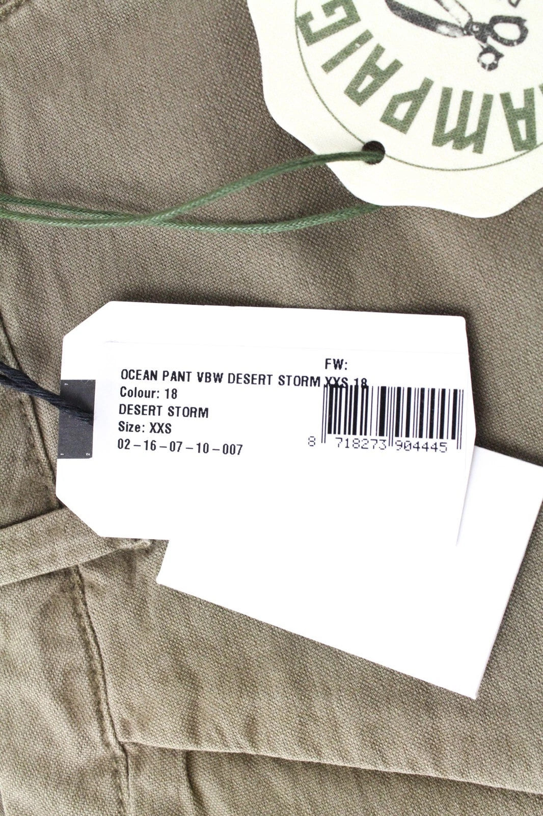 DENHAM Ocean Cargo Pants Women 2XS Brown Cotton Casual Style Trousers