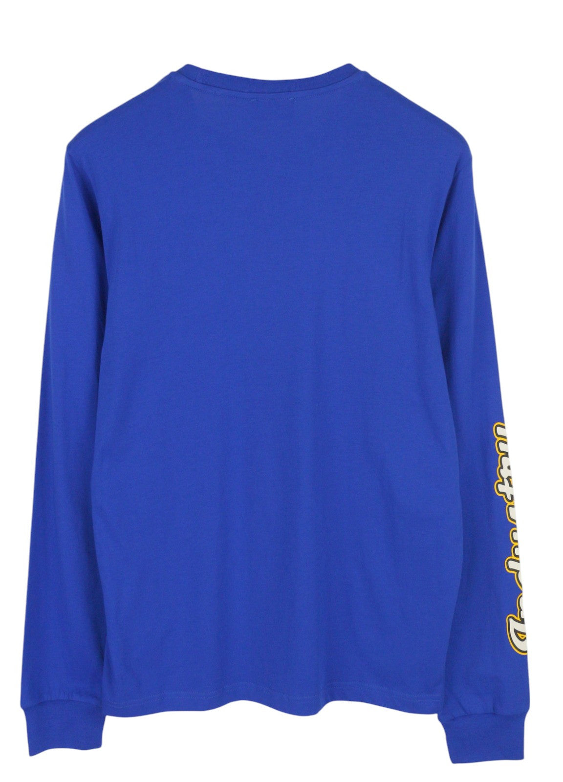 DIESEL T-Diegos-LS-K27 Men T-Shirt 2XL Blue Pullover Crew Collar Logo Cotton