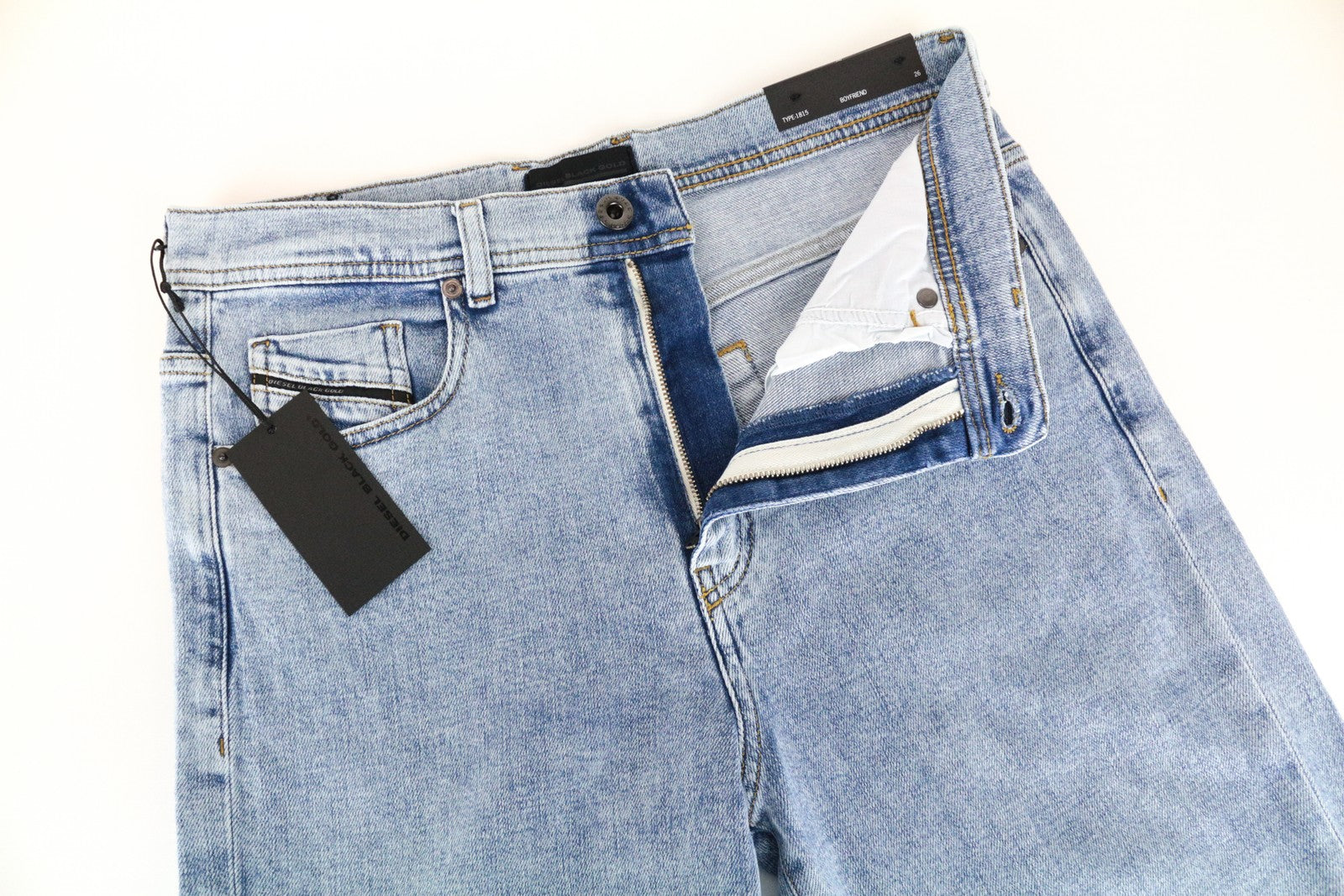 DIESEL Black Gold Type-1815 W26 Jeans Women Boyfriend Fit Blue Cotton Denim