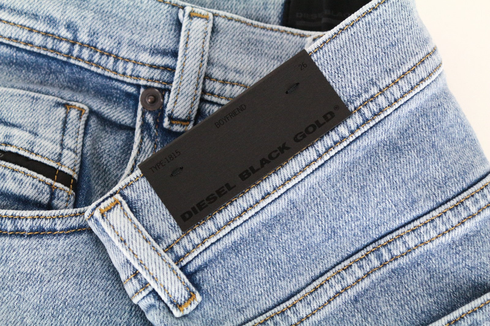 DIESEL Black Gold Type-1815 W26 Jeans Women Boyfriend Fit Blue Cotton Denim