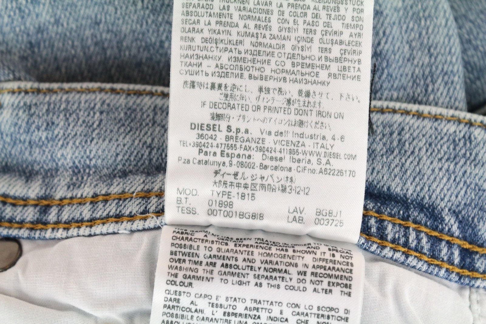 DIESEL Black Gold Type-1815 W26 Jeans Women Boyfriend Fit Blue Cotton Denim