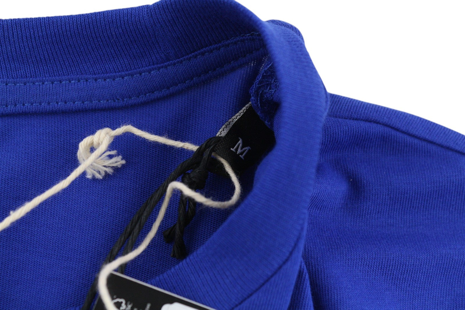 DIESEL T-Diegos-LS-K27 Men T-Shirt M Mid Blue Pullover Crew Neck Logo Cotton