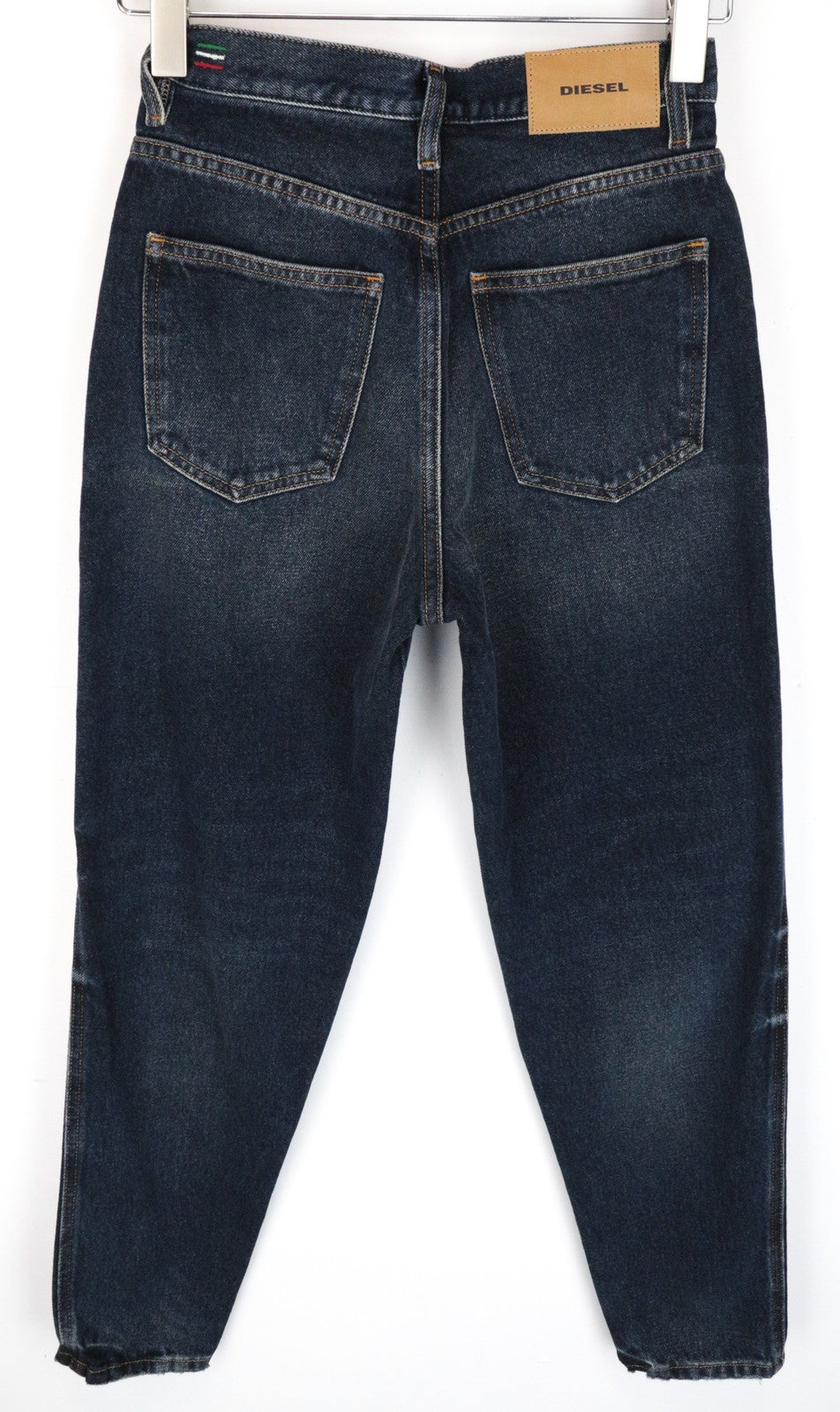 DIESEL Alys 084ZK Jeans W24/L32 Women Blue Washed Cotton Straight Fit