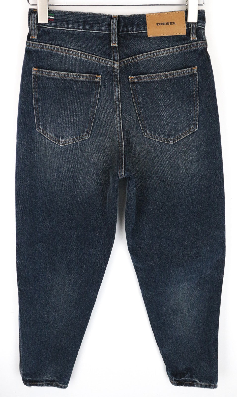 DIESEL Alys 084ZK W25/L30 Straight Jeans Blue Washed Cotton Women's