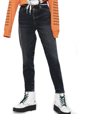 DIESEL Alys 084ZK W27/L30 Dark Blue Straight Jeans Women Pure Cotton