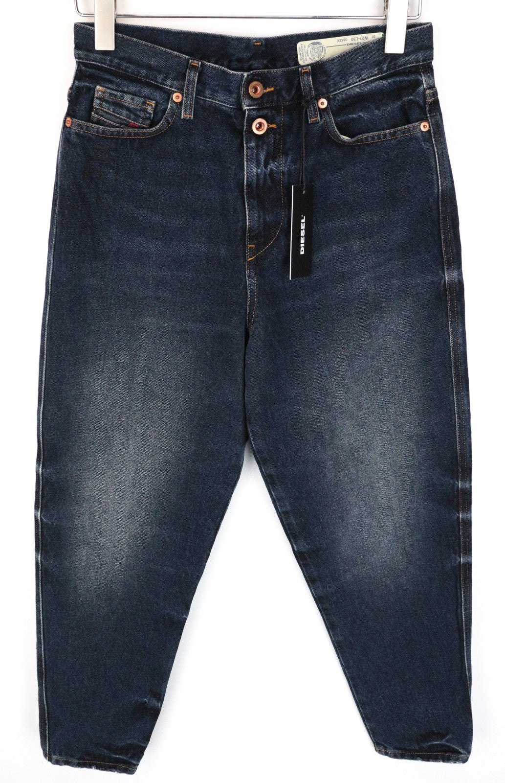 DIESEL Alys 084ZK W27/L30 Dark Blue Straight Jeans Women Pure Cotton