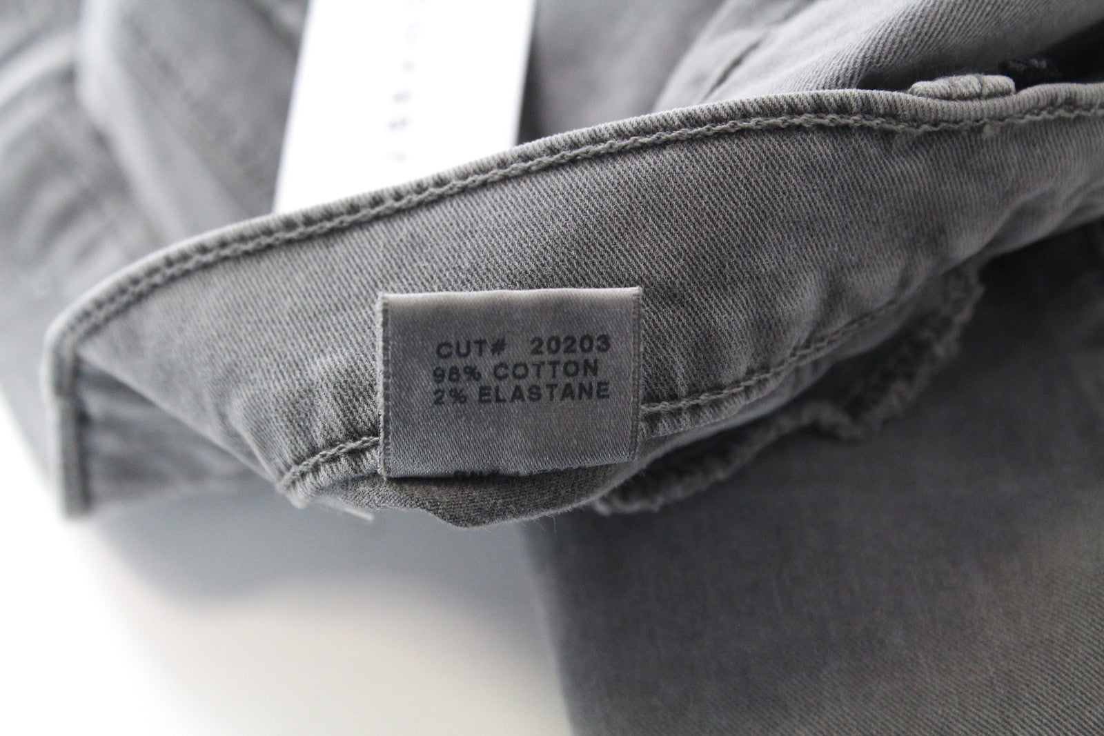 J BRAND Skinny Jeans Grey W27 Cotton Stretch Women's Ripped Knee Style