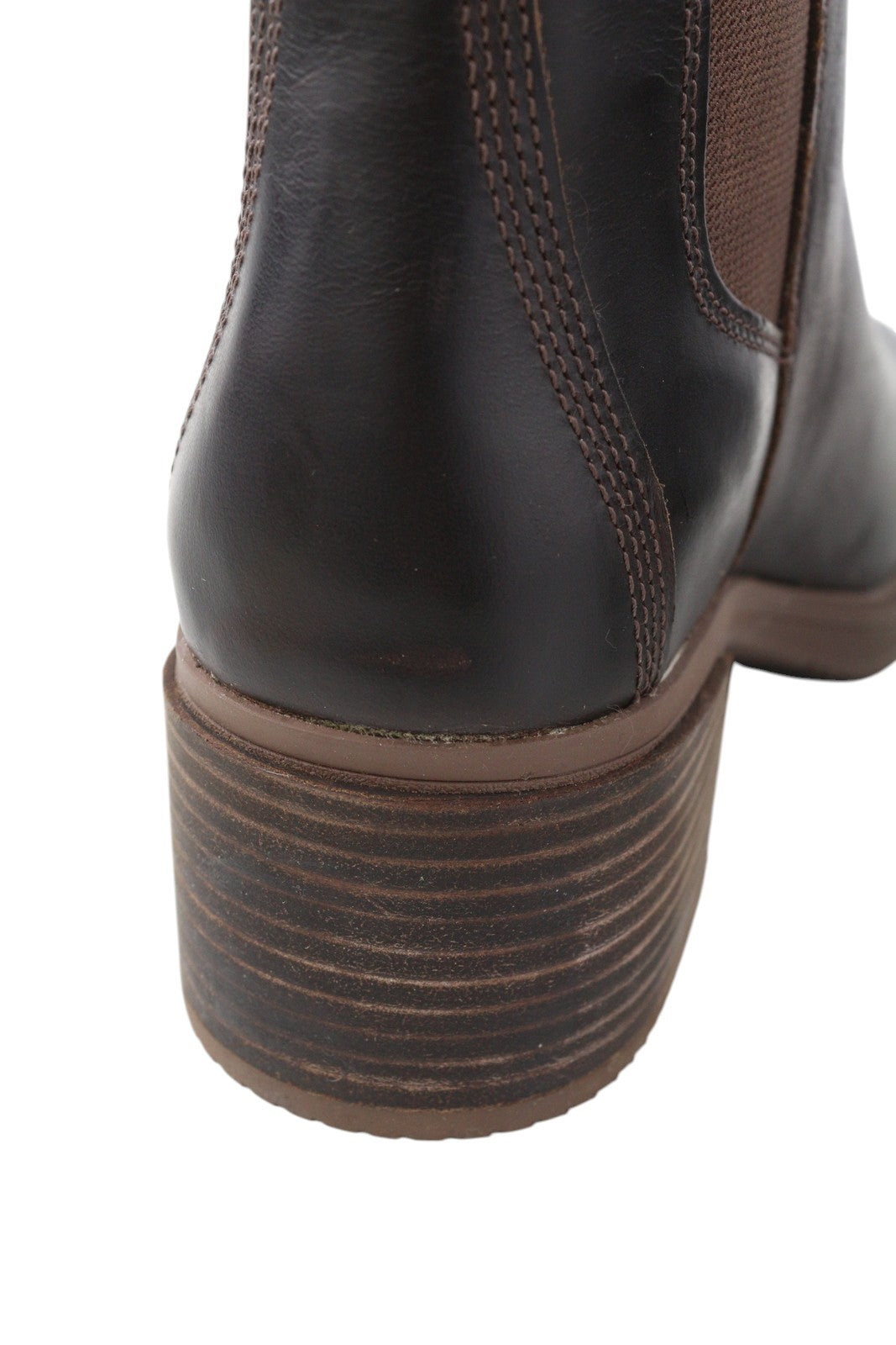 TIMBERLAND A25B3 Women Boots EU37 EU38 Brow Leather Heeled Mirror Fit System