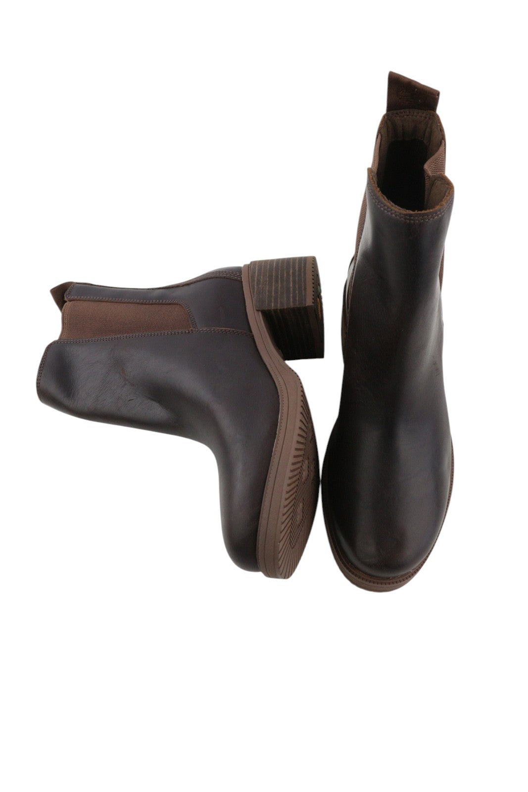 TIMBERLAND A25B3 Women Boots EU37 EU38 Brow Leather Heeled Mirror Fit System