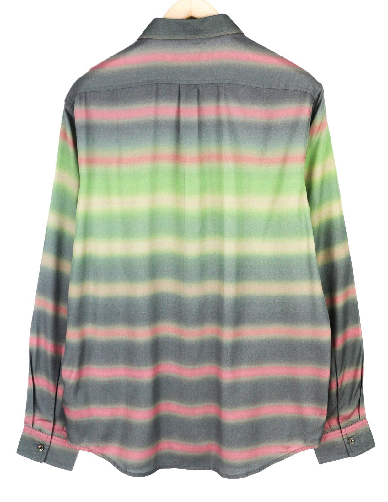 DIESEL S-Tucker-Stripe Men Shirt L Patterned Buttoned Spread Collar RRP€150