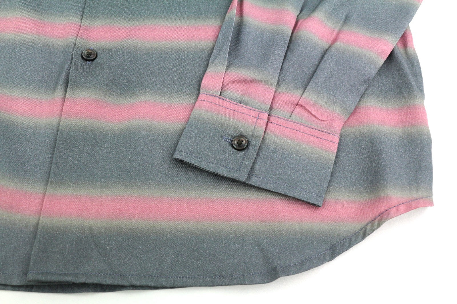 DIESEL S-Tucker-Stripe Men Shirt L Patterned Buttoned Spread Collar RRP€150