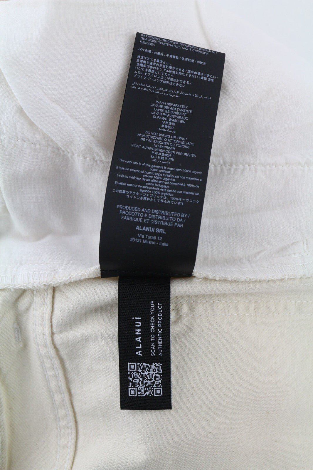 RRP€599 ALANUI Bright Hues Womens Jeans W26 Wide  Beige Brown Zip-Up Pleated