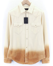 RRP€699 ALANUI Bright Hues Womens Shirt S Brown Cotton Unisex  Overshirt