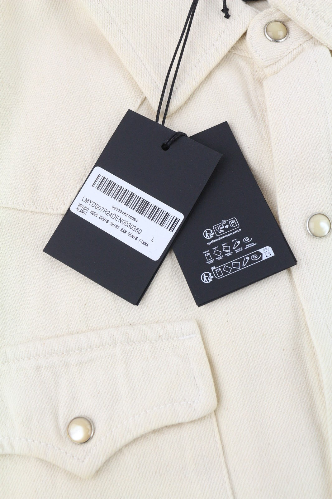 ALANUI Bright Hues Mens Shirt L Beige Brown Unisex  Overshirt RRP€699