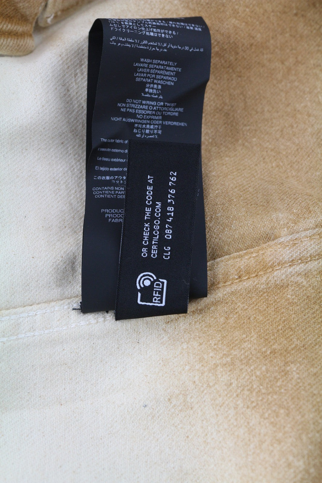 ALANUI Bright Hues Mens Shirt L Beige Brown Unisex  Overshirt RRP€699