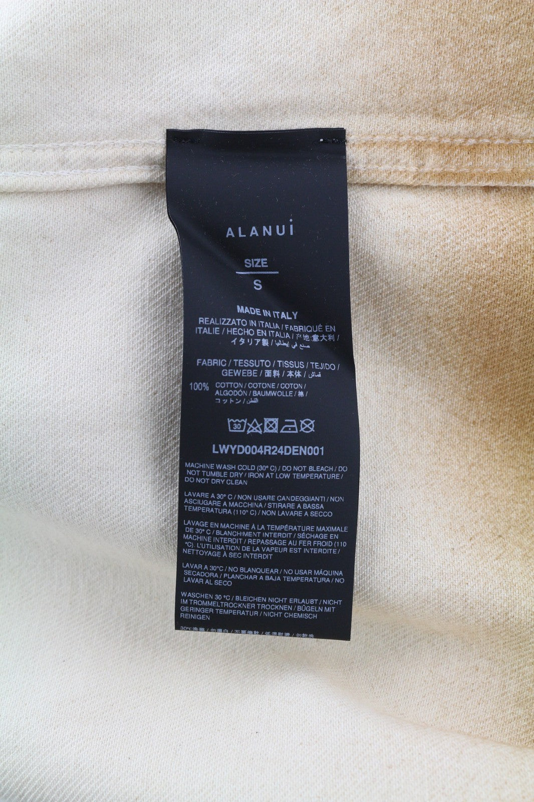 RRP€599 ALANUI Bright Hues Womens Blazer S Brown  Cotton Unisex Raw Overshirt