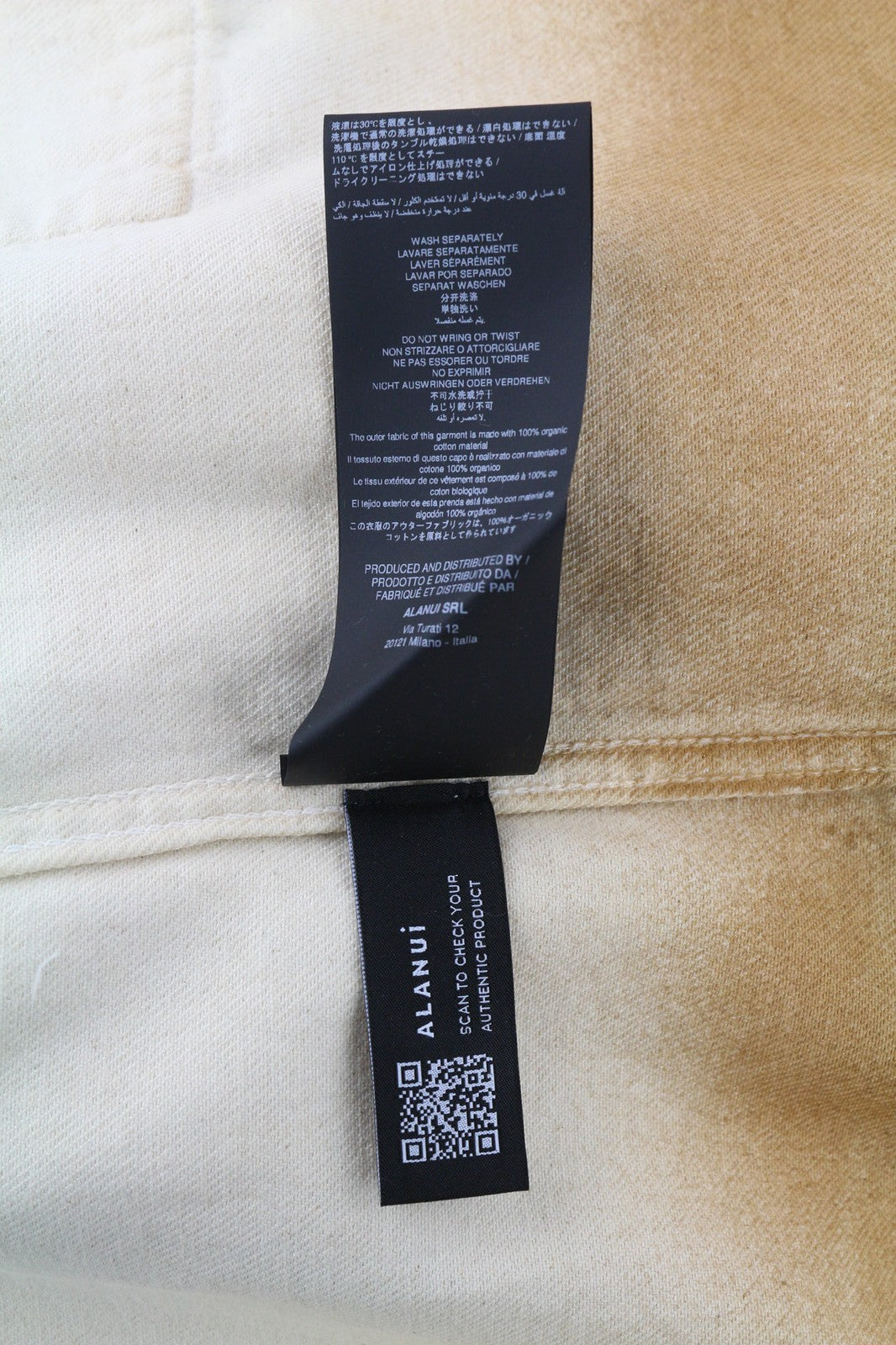 RRP€599 ALANUI Bright Hues Womens Blazer S Brown  Cotton Unisex Raw Overshirt