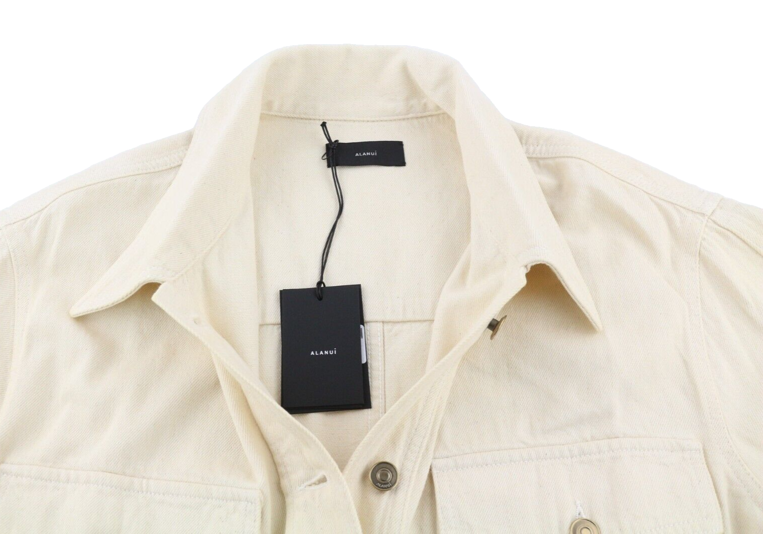 ALANUI Bright Hues Womens Jacket L Beige Brown  Raw  Overshirt RRP€999