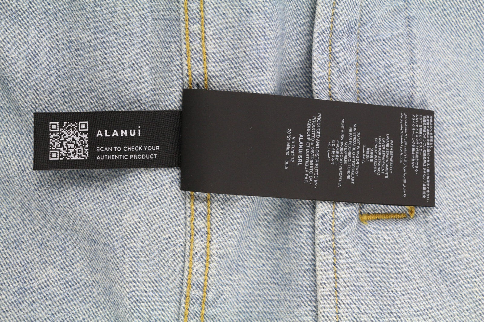 ALANUI Kerala Mens Blazer L Long Sleeve Blue  Cotton  Kimono RRP€699