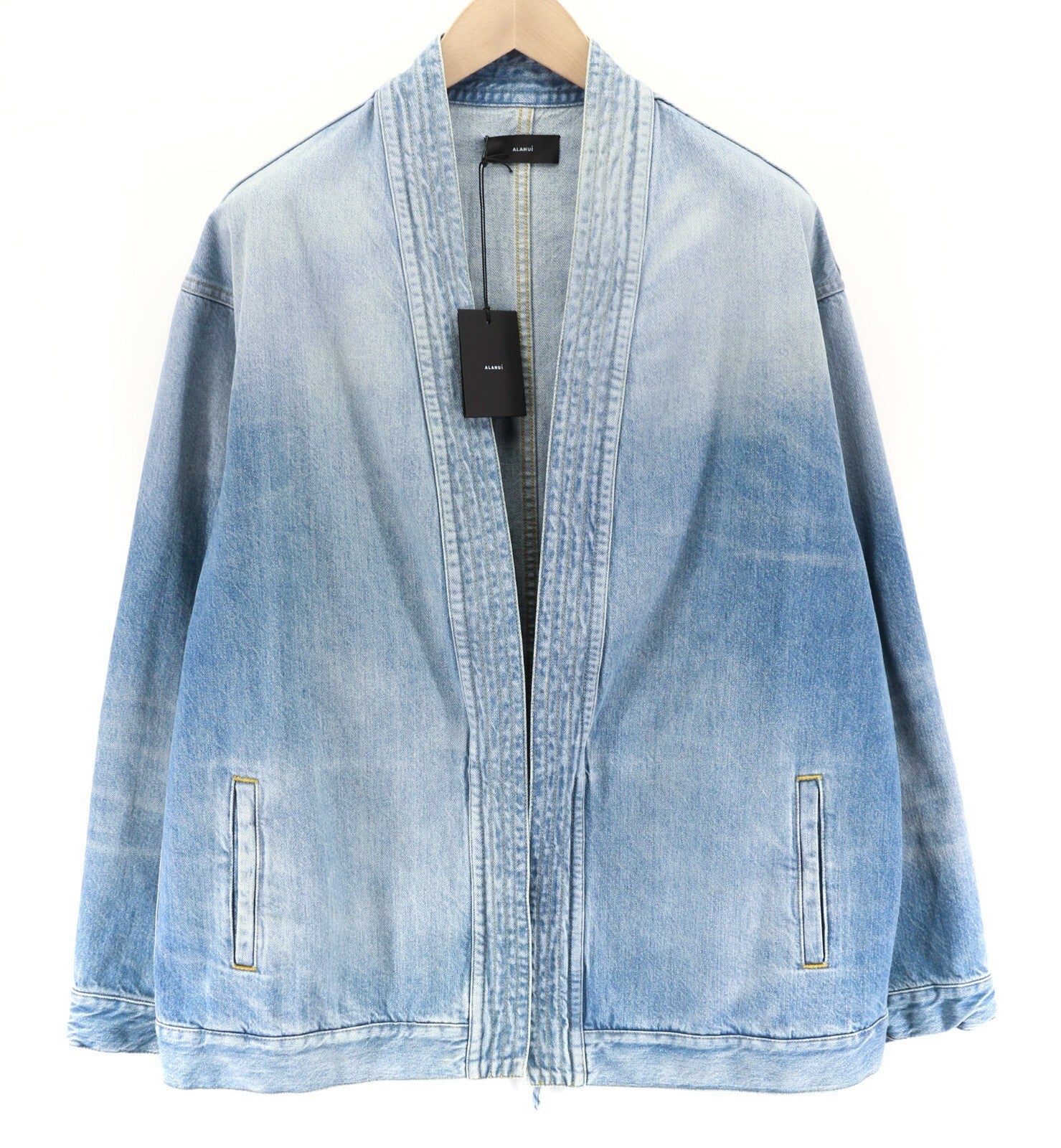 ALANUI Kerala Mens Blazer L Long Sleeve Blue  Cotton  Kimono RRP€699