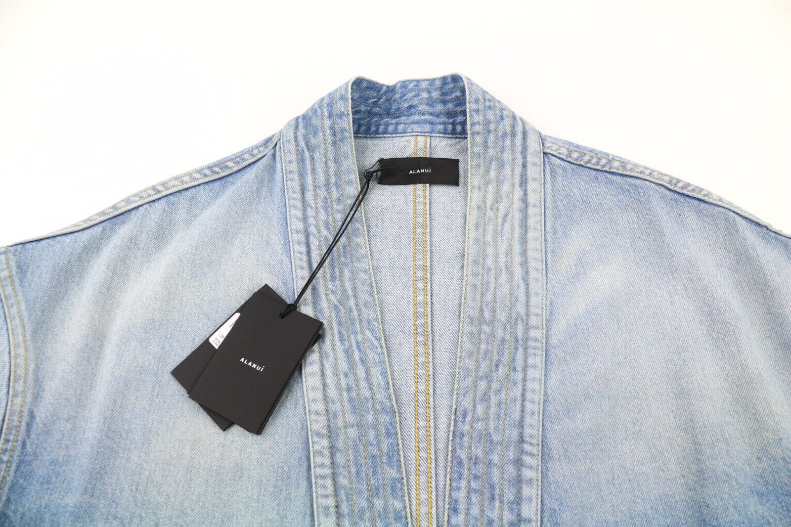 ALANUI Kerala Mens Blazer L Long Sleeve Blue  Cotton  Kimono RRP€699