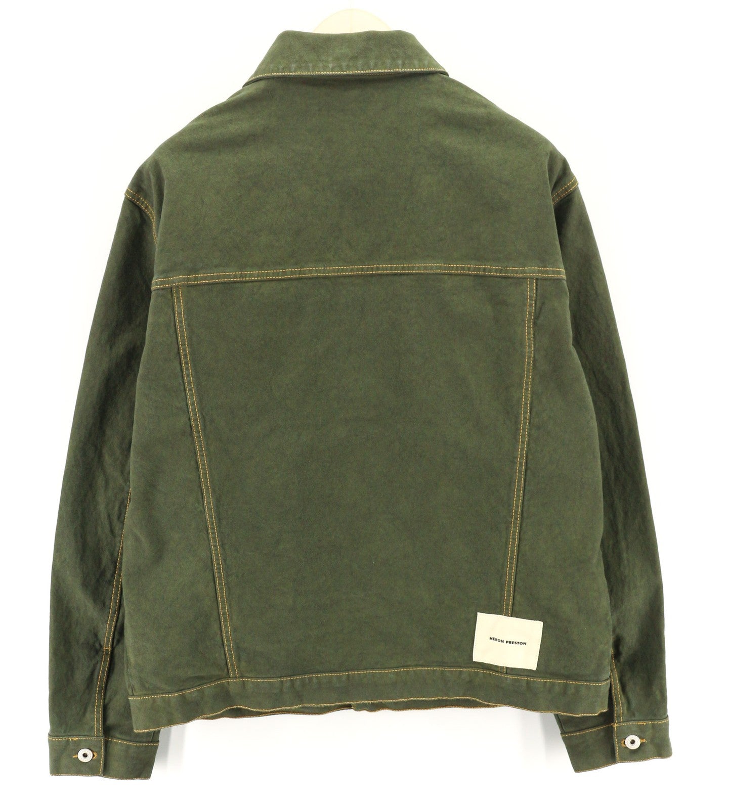 HERON PRESTON Mens Jacket L Green  Cotton Long Sleeve  RRP€565