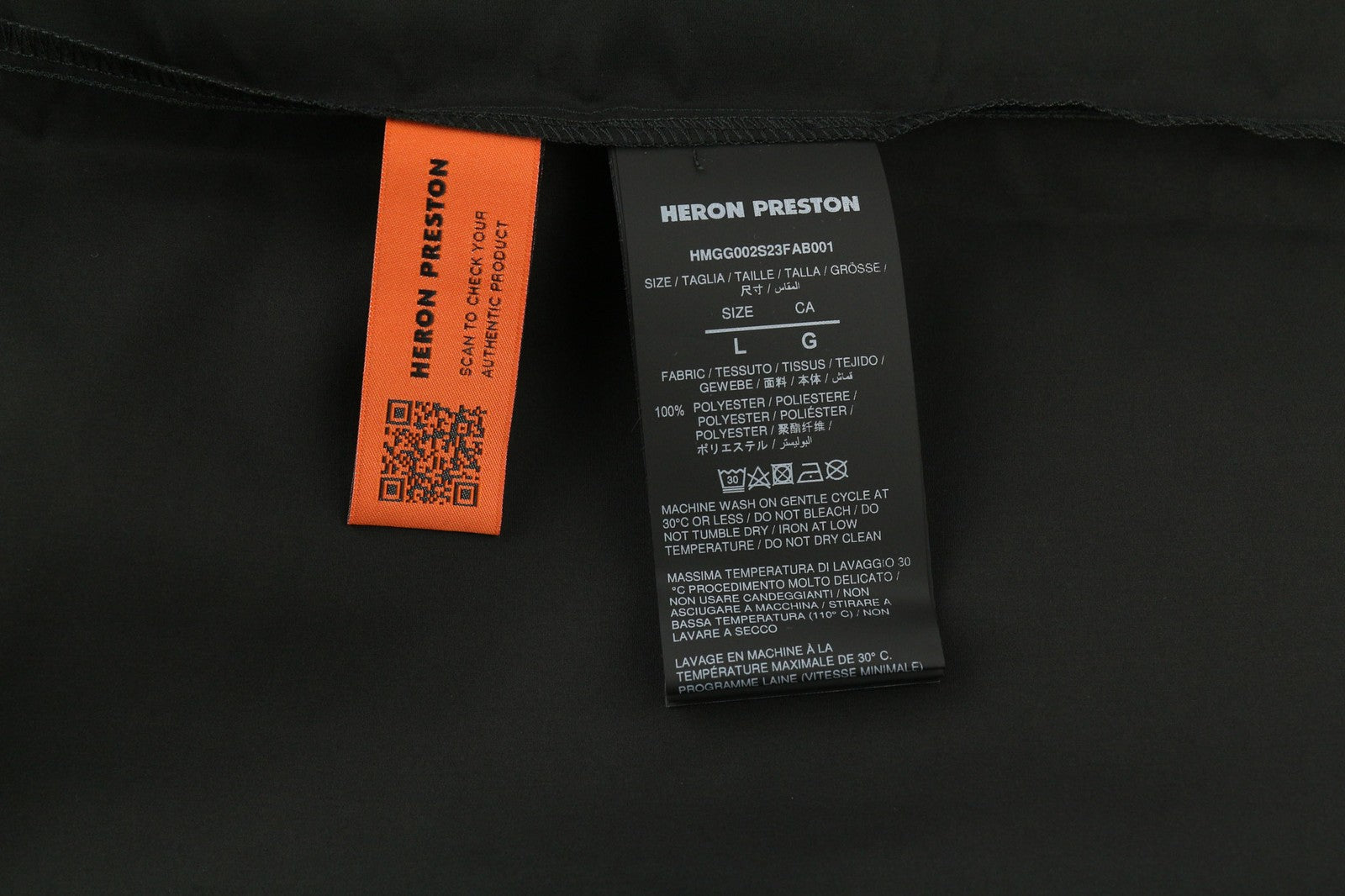 HERON PRESTON Mens Shirt L Black Short Sleeve Button-Up  Collared Snaps