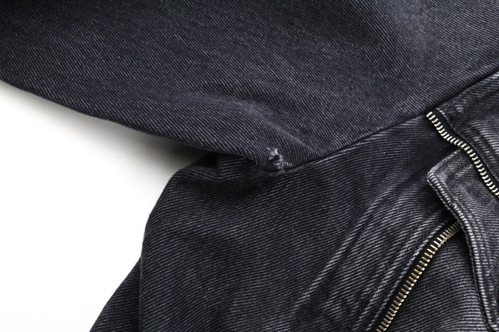 OFF-WHITE Zip Skate Mens Jacket S Washed Black Zip-Detailed  RRP995€