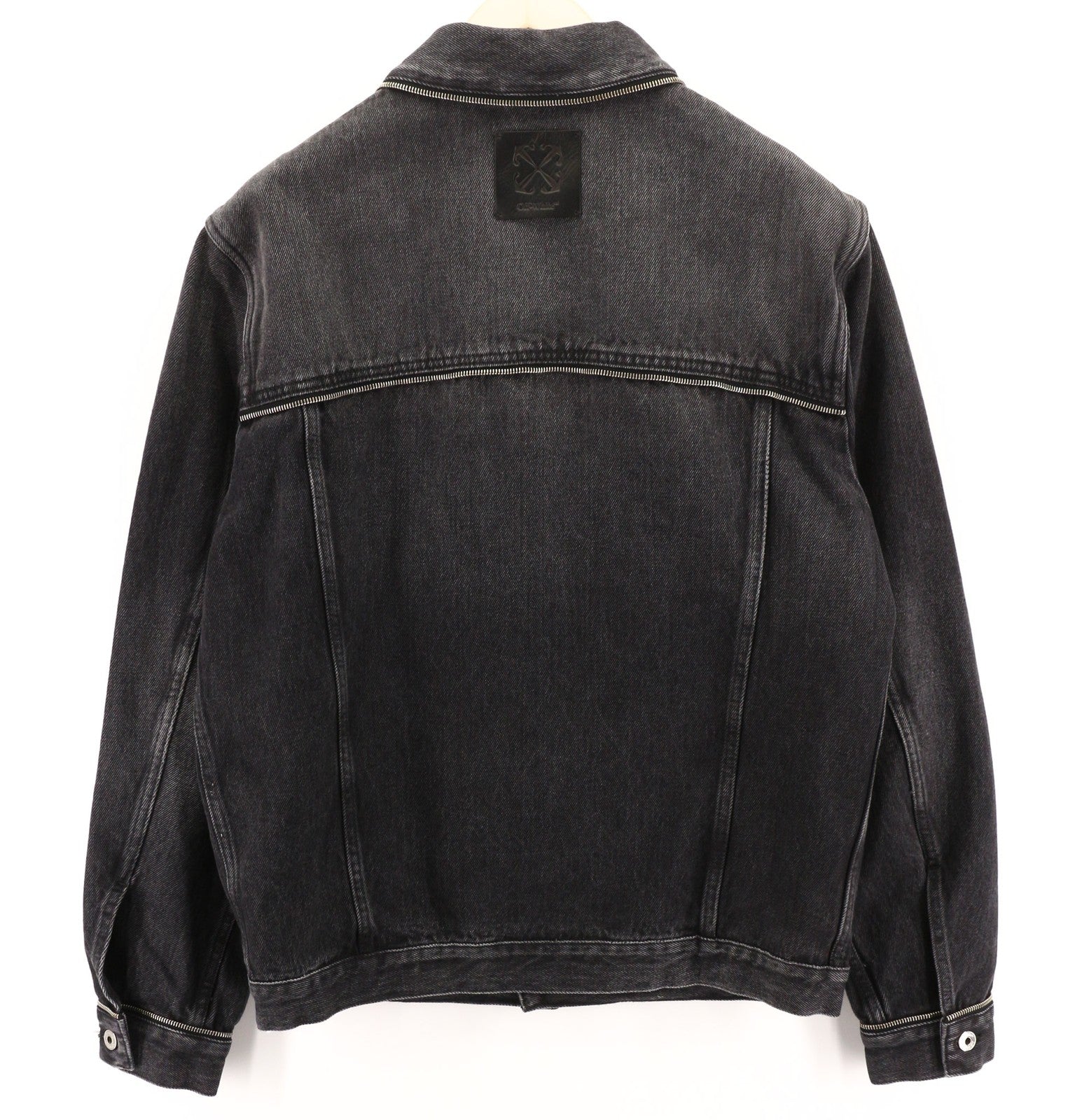 OFF-WHITE Zip Skate Mens Jacket S Washed Black Zip-Detailed  RRP995€