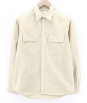 NORSE PROJECTS Mens Shirt M Beige  Cotton Long Sleeve  Button-Up