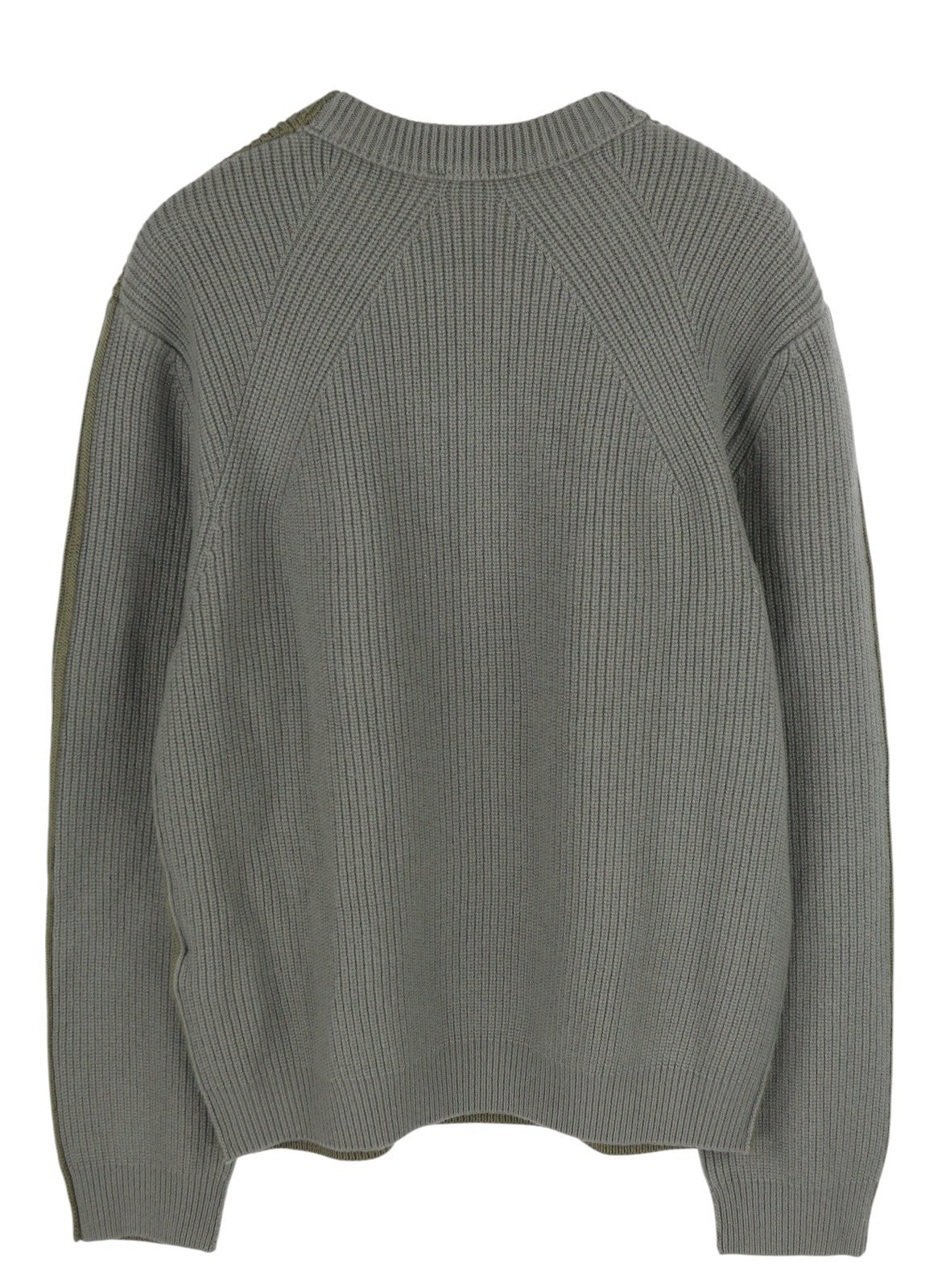 DIESEL K-Birmin Men Jumper 2XL Khaki Pullover Crew Neck Knit Wool Stretch Logo