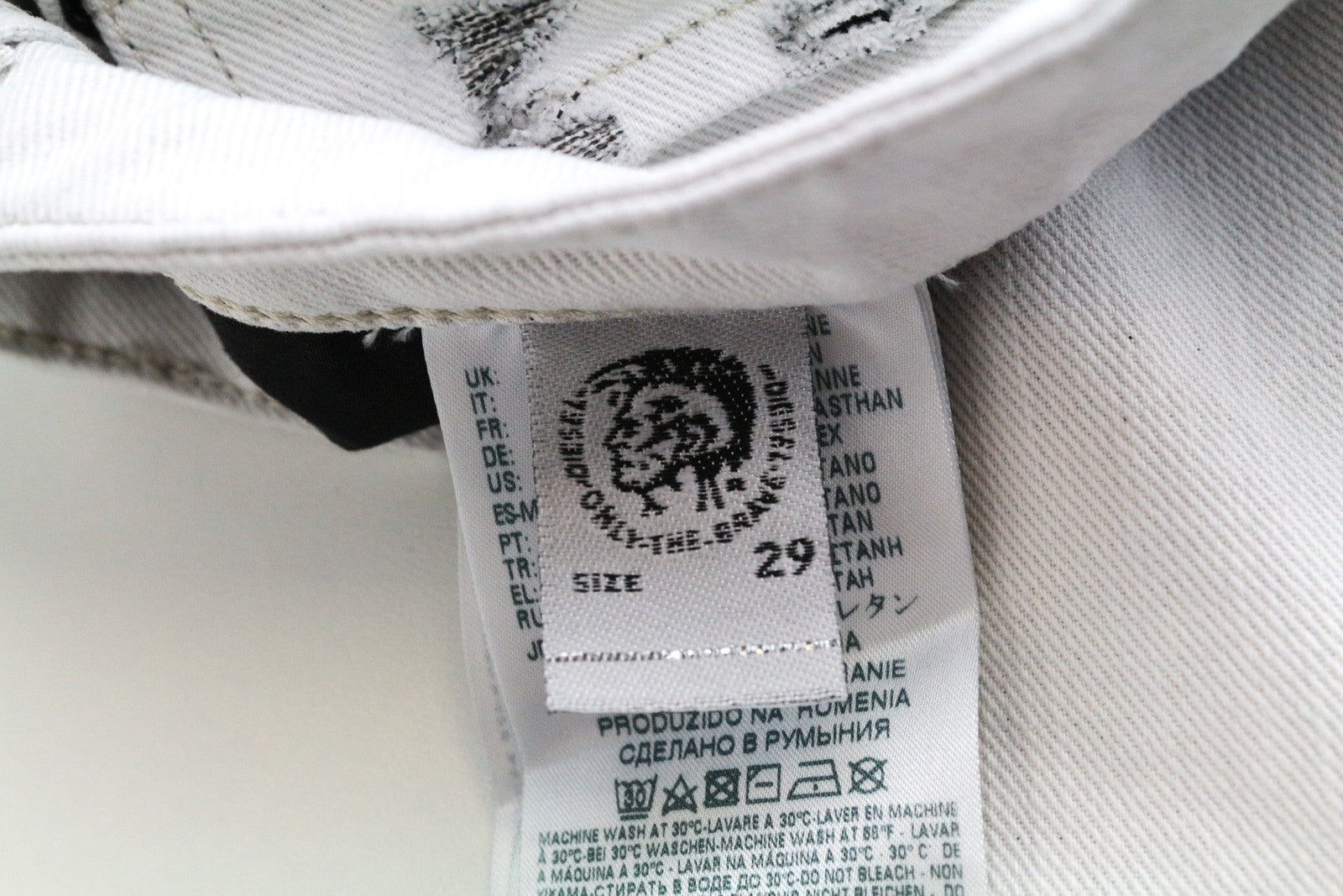 DIESEL Neekhol 003W7 Women's Jeans W29 L32 Cotton Stretch Straight Fit Blue