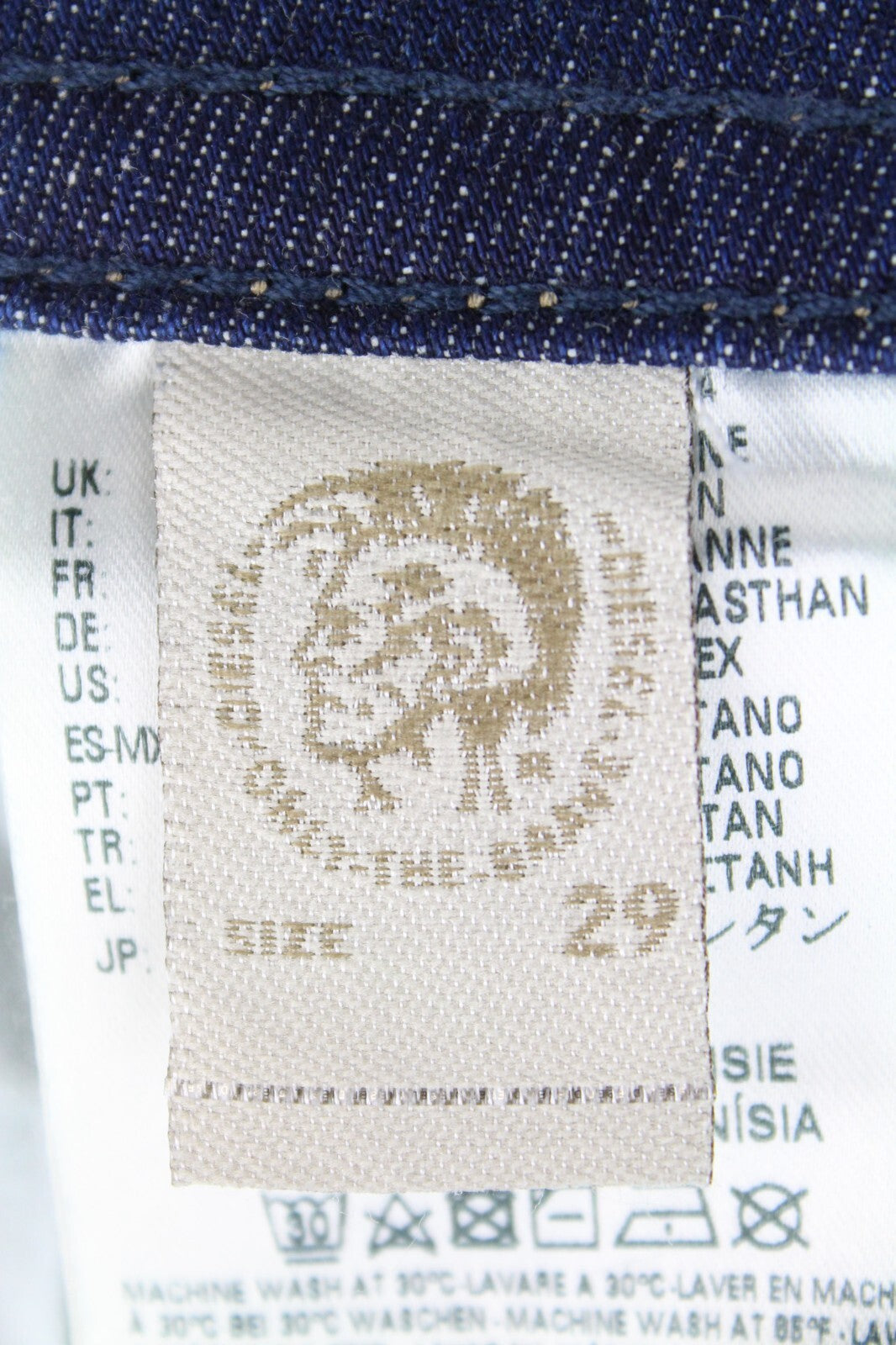 DIESEL Buster 084GR Men's Jeans W29 L32 Slim Fit Stretch Taper Button Blue Pants