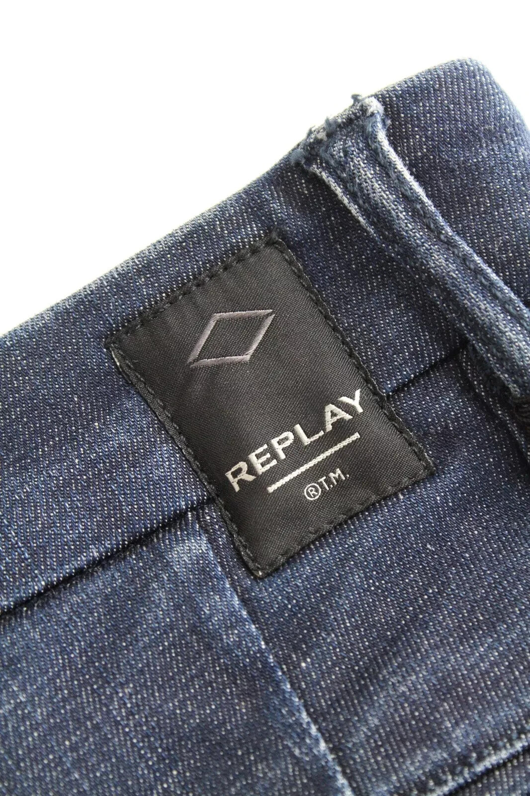 REPLAY Benni Mens W30 L32 Chino Hyperflex Blue Jeans Regular Stretch
