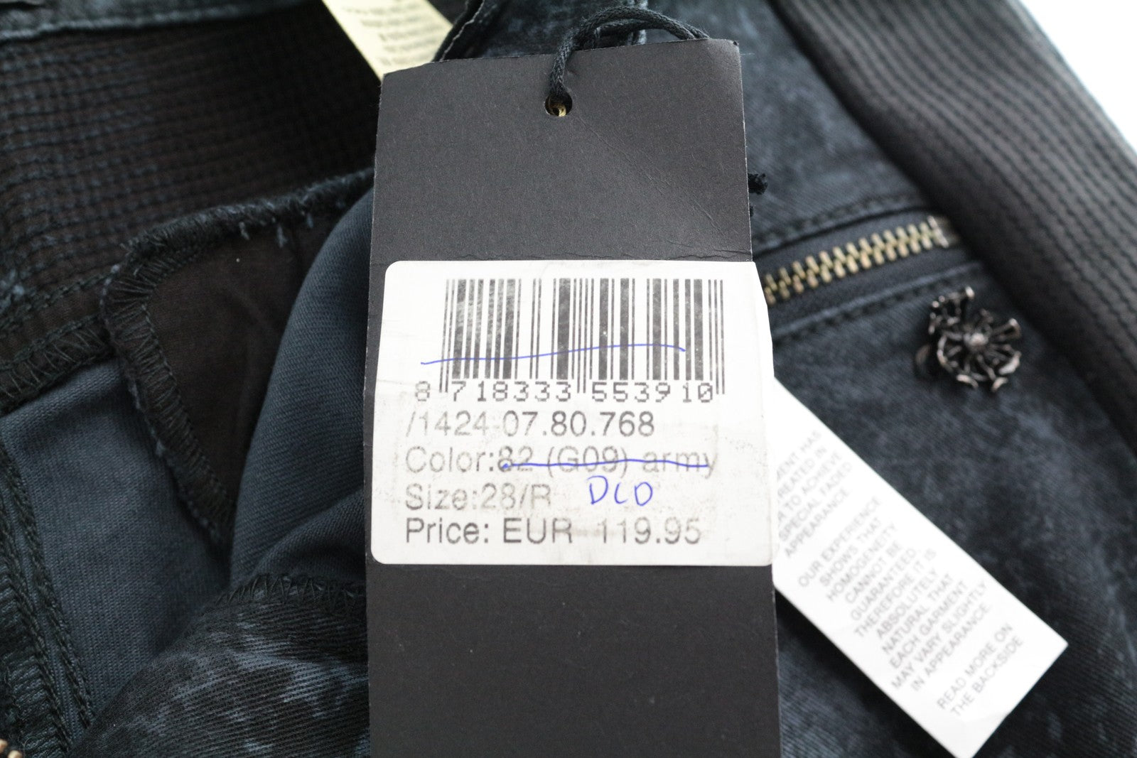 MAISON SCOTCH Women's W28 Skinny Jeans Grey Blue Stretch Pattern Cotton Pants