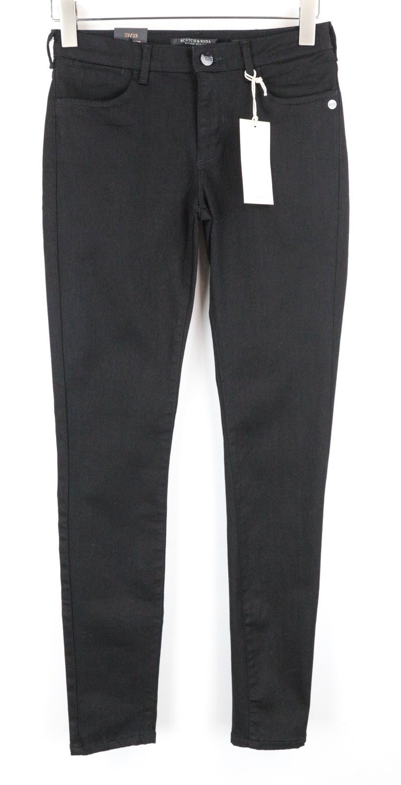 MAISON SCOTCH La Bohemienne Women's Jeans W27 L32 Skinny Fit Cotton Black Pants