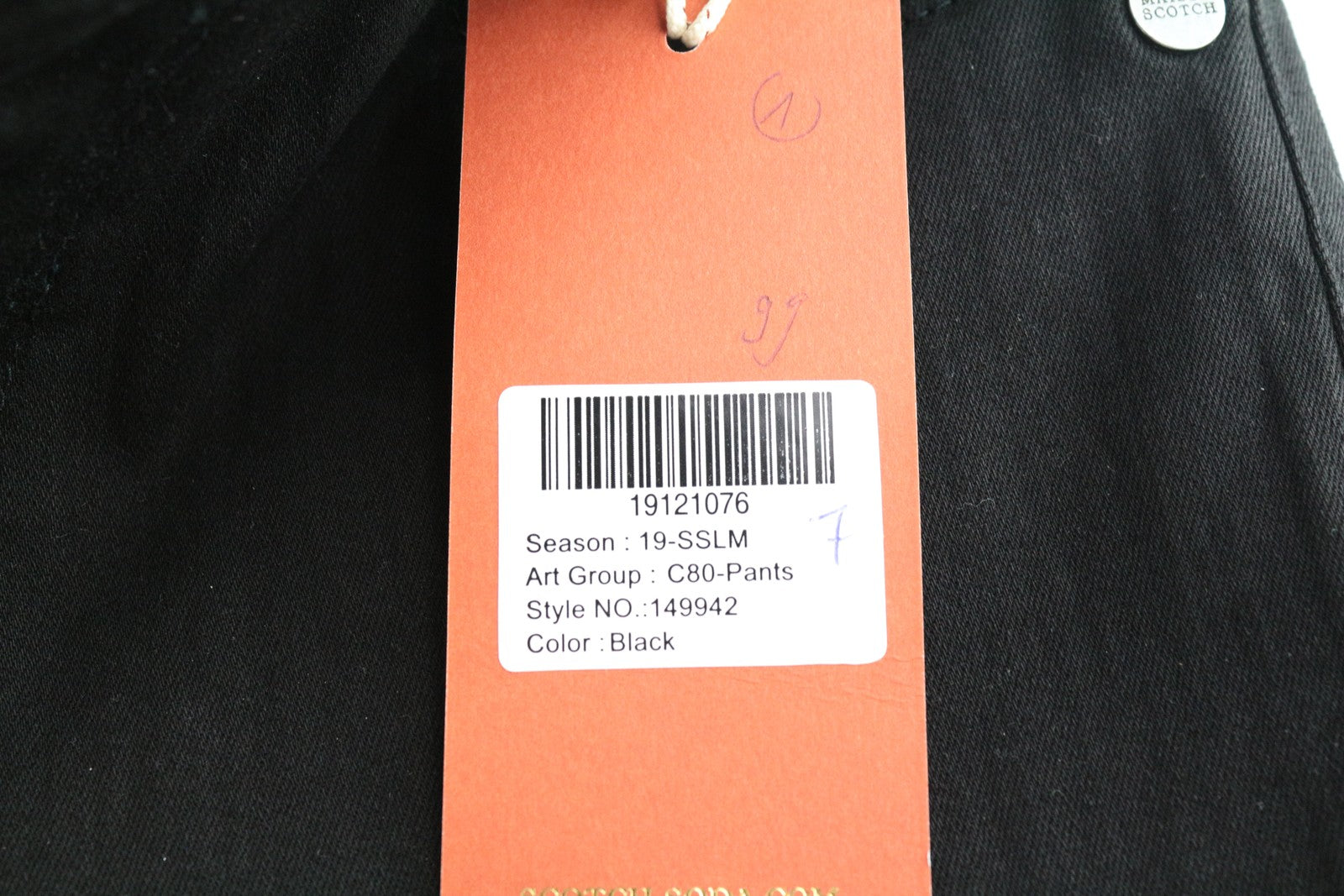 MAISON SCOTCH La Bohemienne Women's Jeans W27 L32 Skinny Fit Cotton Black Pants