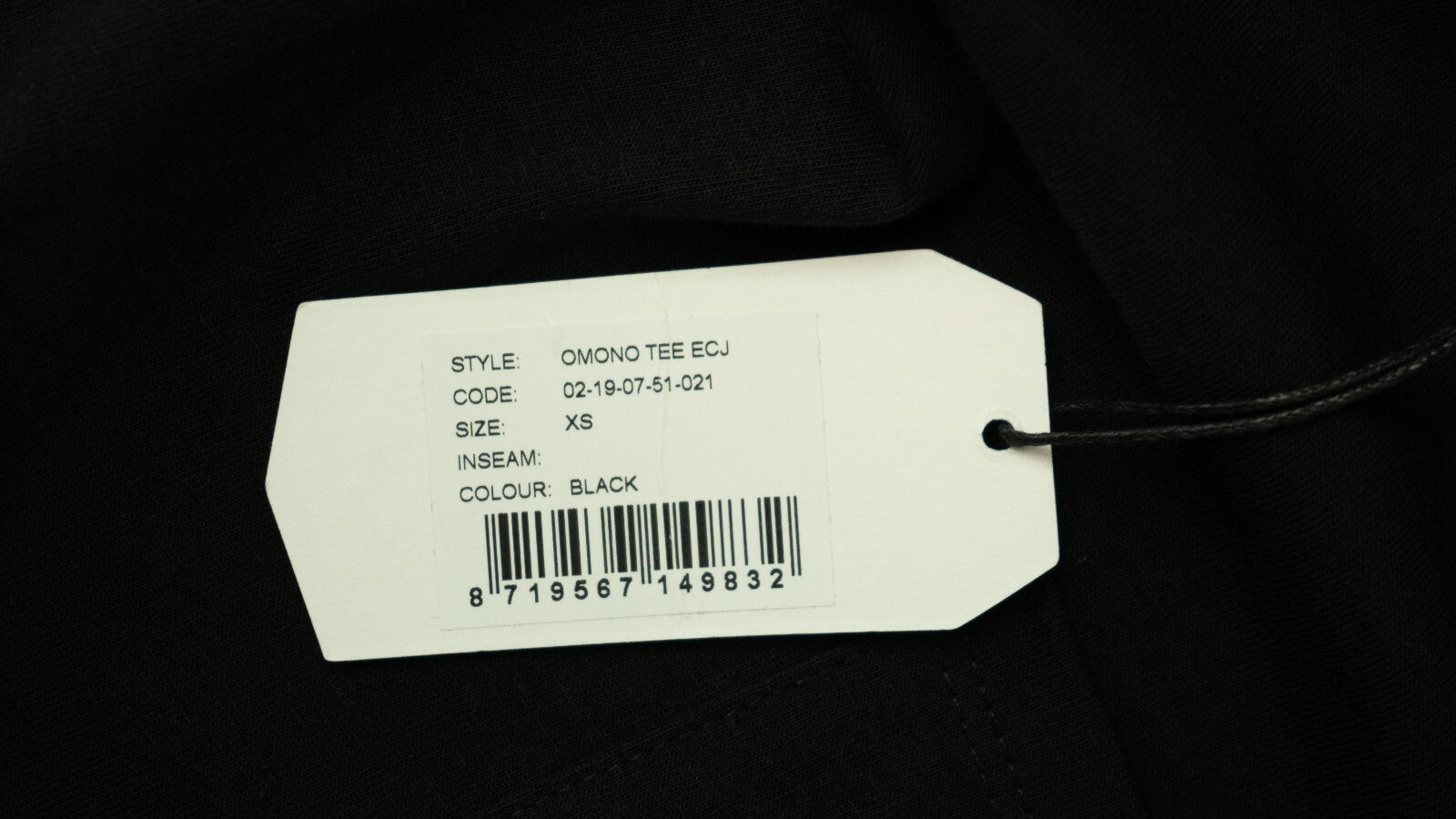 DENHAM Omono Black Women's XS Cotton T-Shirt Short Sleeve Pocket Casual